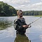 Непромокаемый резиновый ПВХ комбинезон рыбацкий с сапогами и капюшоном FORTMEN ВОЛОТ для рыбалки