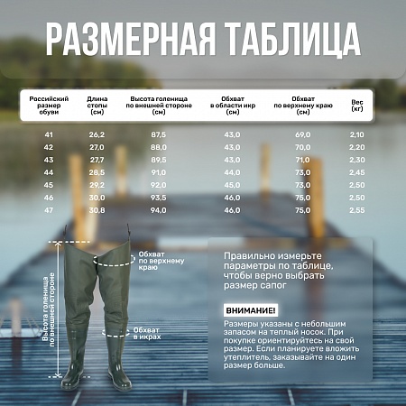 FORTMEN ВОЛОТ Сапоги рыбацкие из пвх